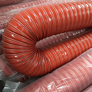 Manufacturer Low Price Sales High Heat Fabric Flexible High Temperature <strong>Silicone</strong> Duct <strong>Hose</strong> - Product Image 2