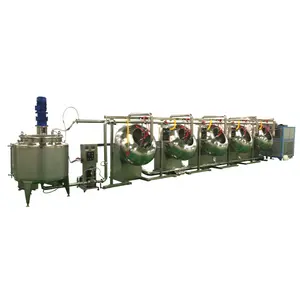 dragee machine sugar coating pan nuts chocolate coating equipment