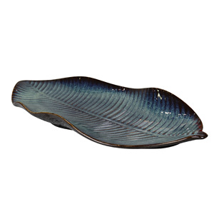 Bán Buôn Giá Rẻ Lá Chuối Hình Gốm Phục Vụ Khay Độc Đáo Bộ Đồ Ăn Cho Nhà Hàng Và Khách Sạn Sushi Sashimi Tấm - Product Image 5