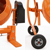 Mini bétonnière manuelle portable 60L 105L 120L 205L