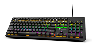 Clavier de jeu mécanique filaire ergonomique RVB à touches complètes, idéal pour les joueurs sur PC, accepte la personnalisation du logo OEM - Product Image 2