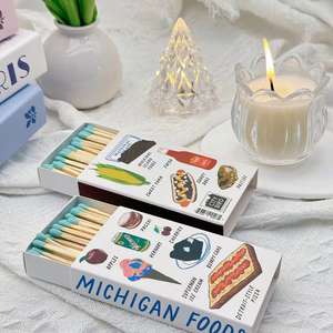 <span class=keywords><strong>Grande</strong></span> boîte de ménage bougie <span class=keywords><strong>allumette</strong></span> boîte personnaliser la publicité hôtel 4 pouces embout en bois emballage longue sécurité <span class=keywords><strong>cheminée</strong></span> allumettes - Product Image 5