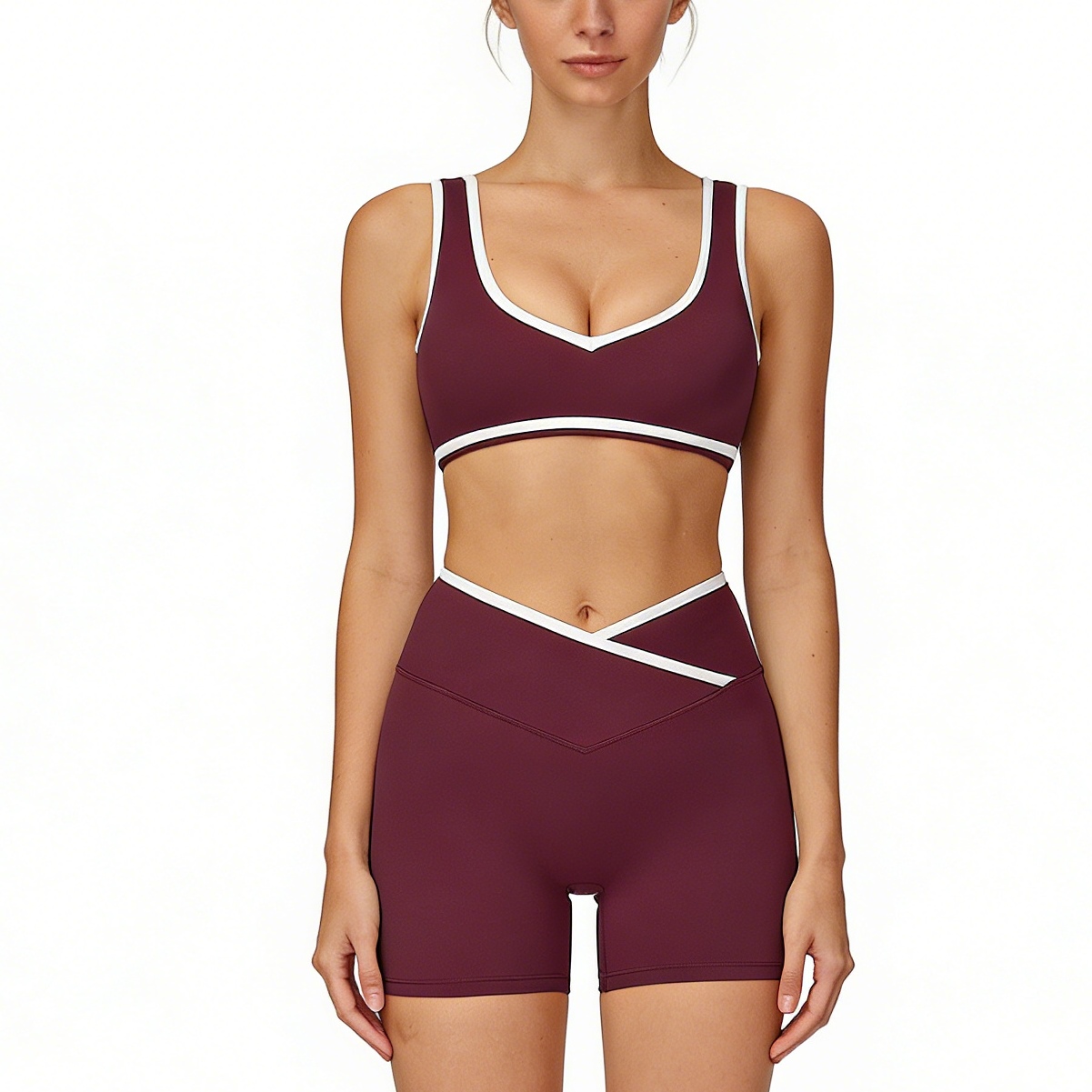dark Purple bra+shorts
