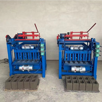 Machine manuelle à blocs de béton YIPU 4-35A, haute efficacité, petite taille, pour briques creuses à trois trous 400-120-200mm, pour petites productions