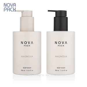 Botellas de Plástico PET Esmerilado Beige de 300ml y 350ml para Aceite Corporal y Loción, Botellas de 8oz para Jabón Líquido, Champú y Acondicionador - Product Image 6