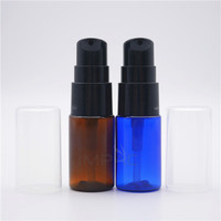 Botol Sampel Lotion Kosmetik Mini Amber Custom, Botol Pompa Serum Lucu 10ml