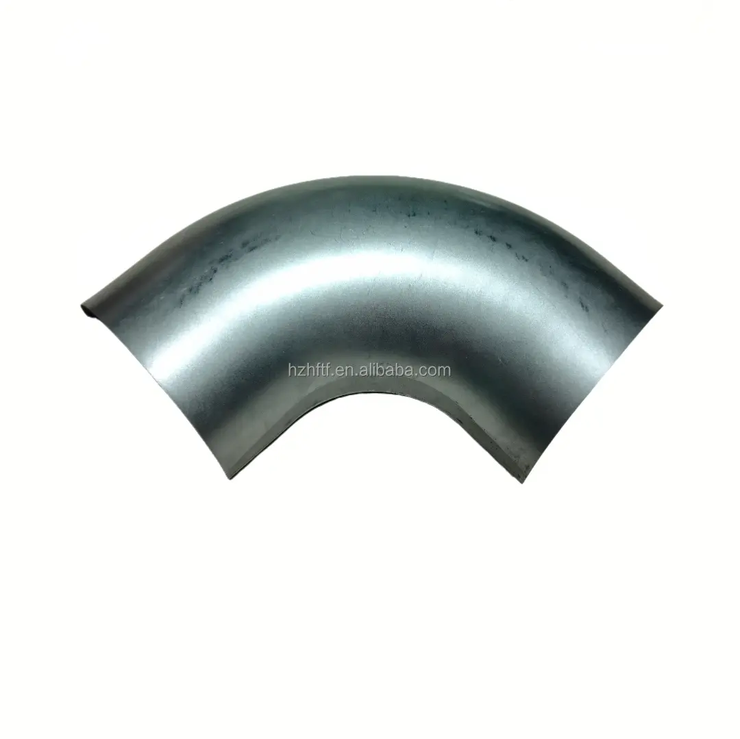 Galvanized steel pressed and seam welded bends 90 degrees without rubber seal