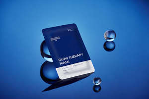 Masque en tissu éclaircissant et hydratant Glow Therapy, masque coréen pour le visage à l'acide hyaluronique, pour tous types de peaux - Product Image 4