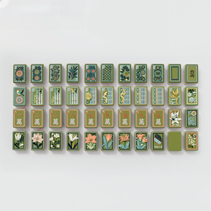 Tuiles de Mahjong américaines à glissement fluide sur tapis de Mahjong de qualité supérieure avec support complet et sac de transport - Product Image 1