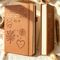 Carnet A5 personnalisé avec texte en feuille d'or, couverture rigide, carnet de voyage, cadeau personnel