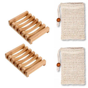 2025 Eco Friendly sapone accessori Sisal sapone sacchetto di bambù scarico sapone piatto per bagno Bar lavello da cucina lavello - Product Image 5