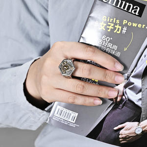 Mode rétro Style gothique crâne en acier inoxydable bijoux tendance 2024 chevalière hommes anneau ordre fraternel accessoires Cool Stuff - Product Image 5