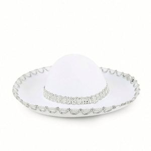 Sombreros de Vaquero Estilo Occidental al por Mayor, Sombreros Fedora de Fieltro de Ala Ancha, Sombreros Fedora de Vaquero con Parte Superior Redonda - Product Image 3