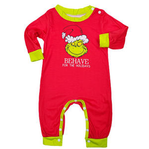 2023 noël rouge rayé famille Homewear Grinchs imprimer pyjamas garçons filles hommes femmes vêtements de nuit de noël - Product Image 6