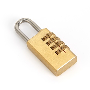 नया डिजाइन <span class=keywords><strong>4</strong></span> अंकों का संयोजन एंटी-चोरी पीतल के सामान लॉक टिकाऊ वाटरप्रूफ पॉलिश फिनिश यात्रा पासवर्ड अनलॉक - Product Image 3