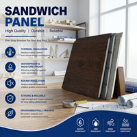 Panneaux muraux sandwich en métal PU, isolés, décoratifs, résistants aux UV, pour revêtements extérieurs de banques et projets de façades de bâtiments