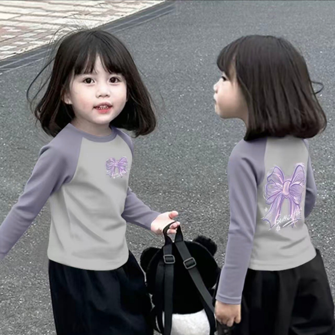 ดอกไม้สีเทา-ม่วงกำมะหยี่พิมพ์ลายสองด้าน