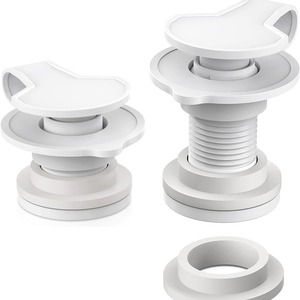 Plastic Hinges For Insulated Boxes <b>White</b> PP Material Surface Mount Durable Minimalist Design 5.7x5 Part Number - Product Image 3