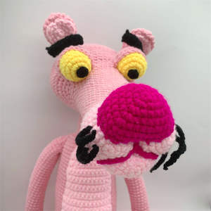 Recién llegado, muñecos de <span class=keywords><strong>pantera</strong></span> de ganchillo de Color <span class=keywords><strong>Rosa</strong></span> personalizados para niños - Product Image 4