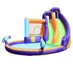 Ensemble gonflable d'extérieur pour enfants, château gonflable, humide ou sec, pour pièces d'eau, piscines de natation, bon marché, vente - Product Image 4