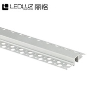 Profilé LED encastré sans cadre en aluminium pour éclairage linéaire encastré sans couture pour plafonds et murs
