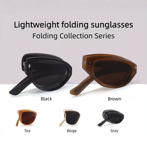 <span class=keywords><strong>Occhiali</strong></span> <span class=keywords><strong>da</strong></span> <span class=keywords><strong>Sole</strong></span> <span class=keywords><strong>di</strong></span> Alta Qualità Nuovo Design Stile Lussuoso TR90 Flessibili Pieghevoli alla Moda per Donne e Uomini - Product Image 2