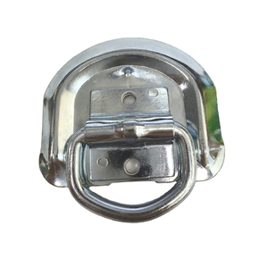 Truck Recessed Lashing Ring Flip-Up Foldable <b>Rope</b> Ring Bolt-On Plate Anchor D-Ring - Product Image 1