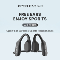 Headset olahraga nirkabel untuk Bluetooth 5.3 dengan tahan keringat untuk latihan lari dan Gym