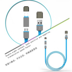 <b>Lightning</b> Micro Usb Data <b>Cable</b> 1m Retractable With Dual Interface For Mobile Phone Charging - Product Image 1