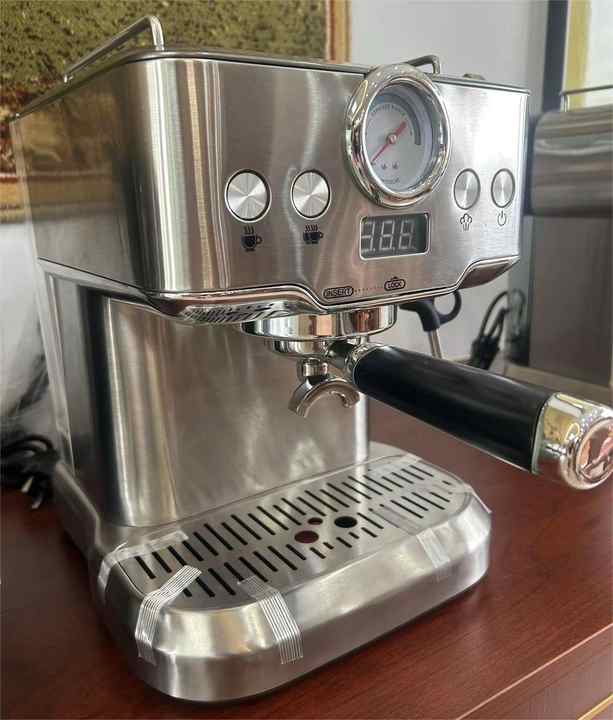 Italian Electric Stainless Steel Semi-Automatic Espresso Maker Machine Steam Nozzles Desgin Smart Home Coffee Makers for Home