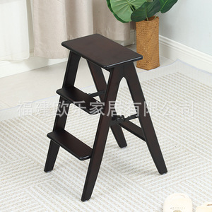 Multi-functional folding ladder <b>stool</b> for home use, multi-tiered climbing <b>stool</b>, step ladder <b>storage</b> rack, kitchen bar <b>stool</b> - Product Image 3