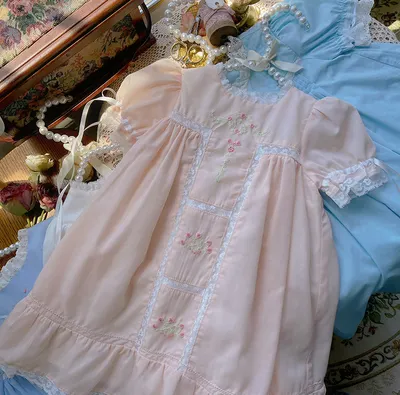 Robe longue à fleurs brodées pour fille, robe d'été Maxi, Vintage, Boutique espagnole