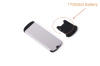 Control Remoto Universal de Aluminio Plateado y Negro de 12 Botones para Smart TV y Proyector, Precio de Fábrica, Alta Calidad, 2.4G/433 Código Fijo