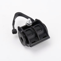 Pince de suspension FTTH de type DS pour câble à fibre optique rond ou plat de 2 à 8 mm, pince de suspension aérienne pour câble à fibre optique