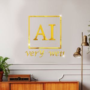Hot Selling New <b>Large</b> Size 3D DIY Acrylic Mirror Circle Round Wall Sticker Foam Available 40cm 50cm 60cm 70cm Dia for Home Decor - Product Image 5