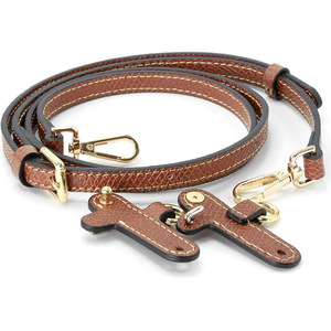 Correa de Hombro para Bolso de Cuero Genuino Longchamp, Color Ámbar, Marrón Claro, Negro, Azul Claro, Color Sólido, Sin Perforaciones, Resistente al Desgaste, Primavera 2025 - Product Image 1