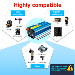 <span class=keywords><strong>LVYUAN</strong></span> Onduleur à Onde Sinusoïdale Pure <span class=keywords><strong>4000W</strong></span> 8000W DC 12V 24V AC 120V 230V pour Système Solaire Domestique 4kW - Product Image 6