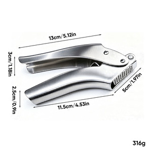 Heavy Duty Stainless Steel Garlic Press Mincer for Commercial Kitchen Restaurant Cooking Tool Wholesale - Product Image 5