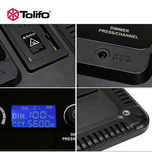 Tolifo Studio Ánh Sáng Chụp Ảnh PT-L30B 30W LED 3200K-5600K Bi Màu Mỏng Nhiếp Ảnh Video Điền Ánh Sáng Với Tripod Núi - Product Image 4