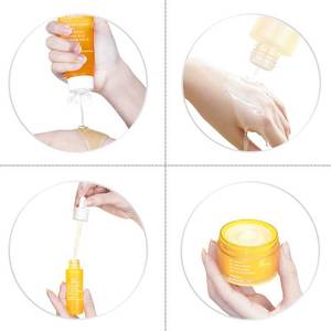 비타민 C와 나이아신아마이드, 알로에 베라가 함유된 미백 및 영양 공급을 위한 프라이빗 라벨 천연 스킨케어 세트 - Product Image 6