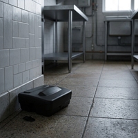 ATMT 12 Station d'appât pour rats en plastique, piège à souris rectangulaire, écologique, sans alimentation, capacité 5, lutte contre les rongeurs
