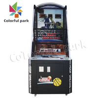 Colorfulpark Machine de jeu d'arcade de basketball pliable à monnayeur