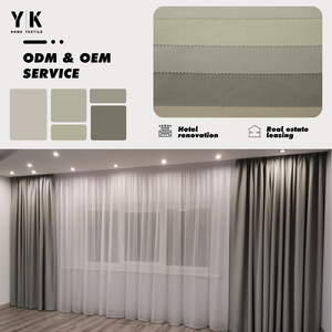 Chất lượng cao handmade Linen tùy chỉnh S sóng xếp li Màn vải rèm cửa hiện đại cổ điển cho nhà phòng khách phòng ngủ - Product Image 1