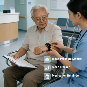 <span class=keywords><strong>Montre</strong></span> connectée 4G <span class=keywords><strong>pour</strong></span> seniors : GPS, SOS, moniteur de santé. Simple. Fiable. - Product Image 1