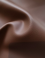 Cuero Sintético de Silicona con Textura de Litchi, Estampado y Grabado en Fábrica, Resistente a la Abrasión y al Agua, para Tapicería de Muebles, Sofás y Asientos de Auto