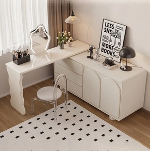 Tủ quần áo bằng gỗ hiện đại với gương cho phòng ngủ nhỏ bền trang điểm Vanity thay đồ bàn cho khách sạn và căn hộ - Product Image 6