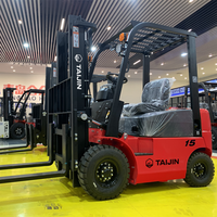 Chariot élévateur diesel de 1,5 tonne TAIJIN CPCD15 |   Chariot élévateur de chantier de 1500 kg de capacité pour la manutention de matériaux en bûcherie, certifié CE, prix compétitif