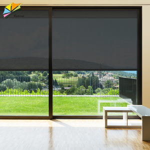 Kích thước tùy chỉnh tự động ngoài trời cửa sổ cơ giới không thấm nước màn bên ngoài màn hình Zip Rèm cho ban công Patio - Product Image 6