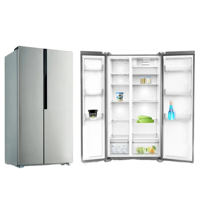 Side by side door refrigerator BCD-550WI PCM white fridge freezer with water dispenser