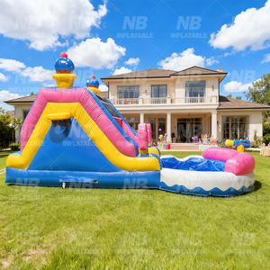 Commercial PVC <b>Inflatable</b> <b>Water</b> <b>Slide</b> Outdoor Backyard Kids With Bigger Splash Pool for or Adults <b>Water</b> <b>Slide</b> <b>Inflatable</b> <b>Water</b> S - Product Image 2